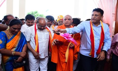 ಶಿವರಾಜ್ ತಂಗಡಗಿ ಗೈರುಹಾಜರಿಯಲ್ಲಿ ಕನ್ನಡ ಭವನ ಲೋಕಾರ್ಪಣೆ