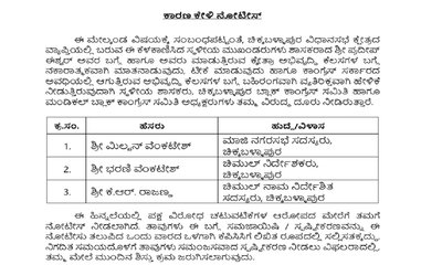 ಶಿಸ್ತುಕ್ರಮಕ್ಕೆ ಆಗ್ರಹಿಸಿ ಪತ್ರ ಬರೆದ ಬ್ಲಾಕ್ ಕಾಂಗ್ರೆಸ್