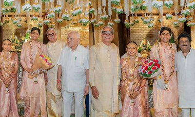 ಲಹರಿ ವೇಲು ಪುತ್ರ  ಅದ್ಧೂರಿ ವಿವಾಹ; ಇಲ್ಲಿವೆ ಫೋಟೋಸ್‌