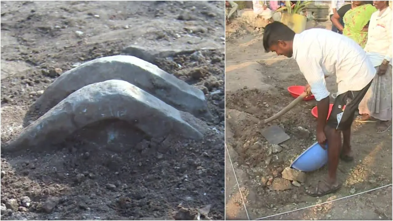 Lakkundi Excavation: ಲಕ್ಕುಂಡಿಯಲ್ಲಿ ಉತ್ಖನನ: ಎರಡನೇ ದಿನ ಶಿವಲಿಂಗದ ಪೀಠ ಪತ್ತೆ, ಸಾರ್ವಜನಿಕ ಪ್ರವೇಶಕ್ಕೆ ನಿರ್ಬಂಧ