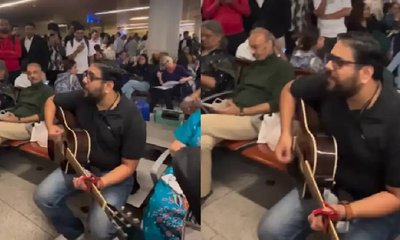 ವಿಮಾನ ನಿಲ್ದಾಣದಲ್ಲೇ ಲೈವ್ ಕಾನ್ಸರ್ಟ್, ಇಲ್ಲಿದೆ ನೋಡಿ ವಿಡಿಯೊ