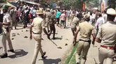 ಪ್ರತಿಭಟನೆ ವೇಳೆ ಮತ್ತೆ ಕಲ್ಲು ತೂರಾಟ, ಲಾಠಿ ಚಾರ್ಜ್‌, ಮದ್ದೂರು ಉದ್ವಿಗ್ನ