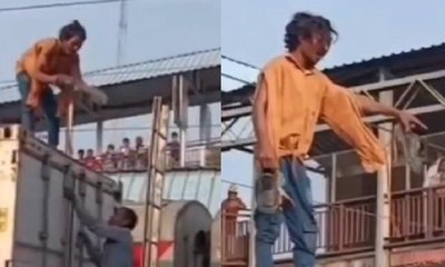 ಮತ್ತಿನಲ್ಲಿ ರೈಲಿನ ಮೇಲೆ ನಿಂತು ವಿದ್ಯುತ್ ತಂತಿ ಮುಟ್ಟಲು ಹೋದ ಯುವಕ