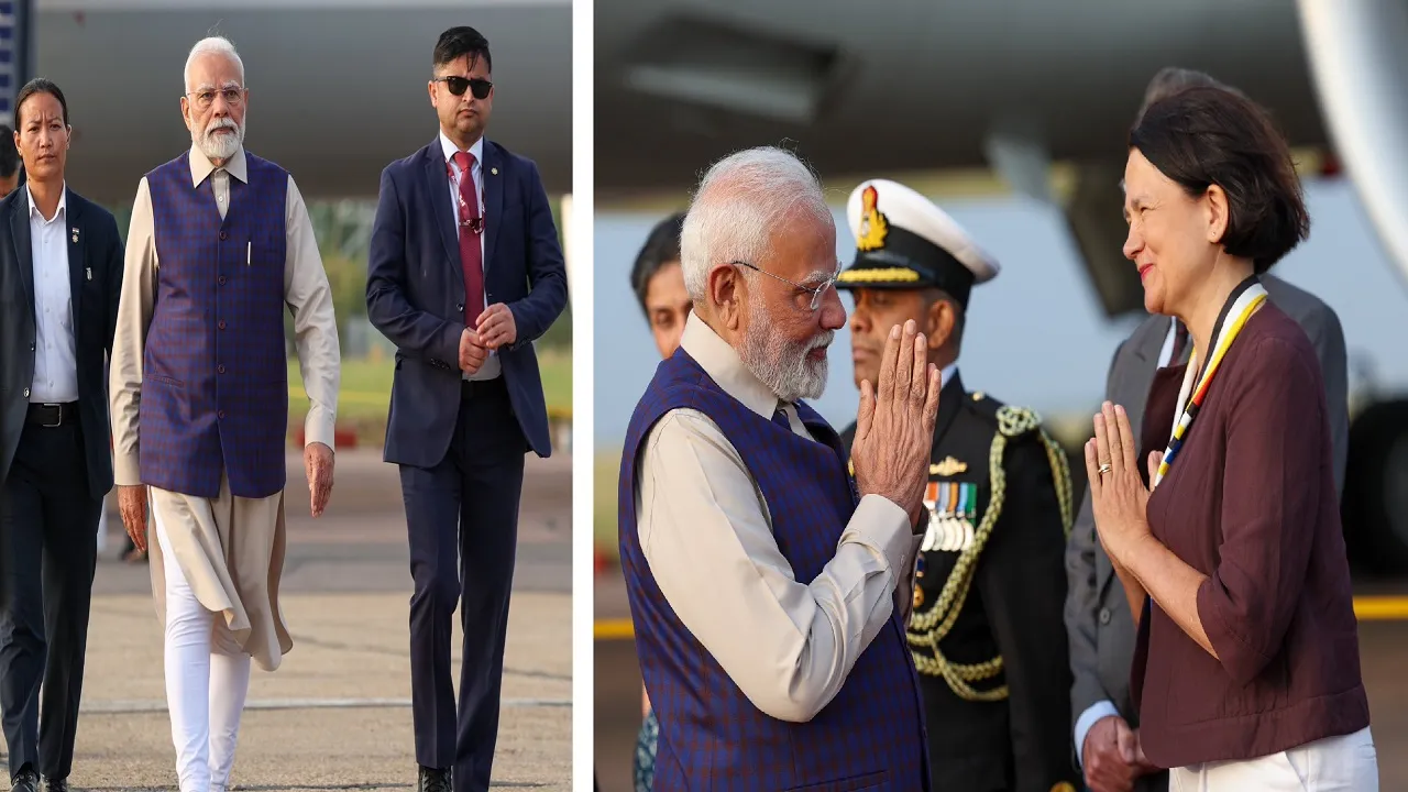 PM Modi: ಪ್ರಧಾನಿ ಮೋದಿಗೆ ಭಾರತೀಯ ಸಮುದಾಯದಿಂದ ಲಂಡನ್‌ನಲ್ಲಿ ಭವ್ಯ ಸ್ವಾಗತ - Image 3