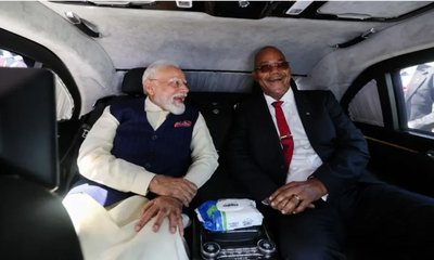 ಸೆಶೆಲ್ಸ್‌ನಲ್ಲಿ ದೈತ್ಯ ಆಮೆಗಳಿಗೆ ಆಹಾರ ನೀಡಿದ ಮೋದಿ