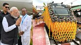 3 ವಂದೇ ಭಾರತ್‌ ರೈಲುಗಳಿಗೆ ಪ್ರಧಾನಿ ಮೋದಿ ಚಾಲನೆ