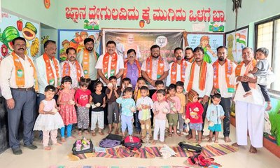 ಮೋದಿಜಿ ಹುಟ್ಟುಹಬ್ಬ: ಅಂಗನವಾಡಿ ಮಕ್ಕಳಿಗೆ ಪೌಷ್ಟಿಕ ಆಹಾರ ವಿತರಣೆ