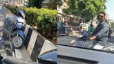 ರಾಂಗ್ ಸೈಡ್‌ನಲ್ಲಿ ಪ್ರಯಾಣಿಸಿ ಮಹಿಳೆಗೆ ಬೆದರಿಕೆಯೊಡ್ಡಿದ ಸ್ಕೂಟರ್ ಸವಾರ