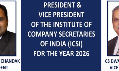 ಐಸಿಎಸ್ಐ ರಾಷ್ಟ್ರೀಯ ಅಧ್ಯಕ್ಷರಾಗಿ ಸಿಎಸ್. ಪವನ್ ಜಿ. ಚಂದಕ್ ಆಯ್ಕೆ