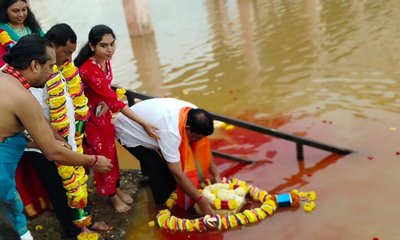 ಧುಮ್ಮುಕ್ಕಿದ ಚಿತ್ರಾವತಿ ಜಲಾಶಯ; ಜನರಲ್ಲಿ ಸಂತಸ