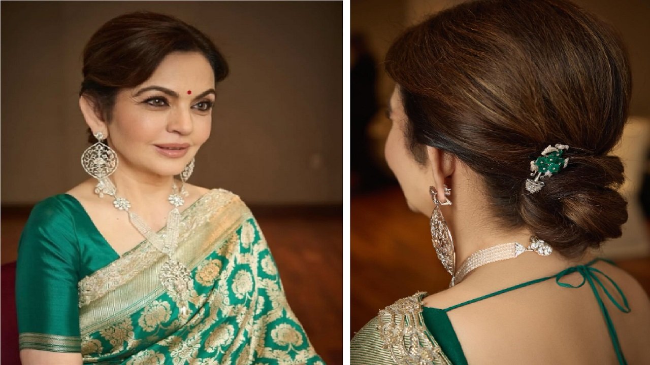 Nita Ambani: ಬನಾರಸಿ ಸೀರೆಯಲ್ಲಿ ನೀತಾ ಅಂಬಾನಿ ಮೋಡಿ