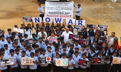 "ಯುದ್ಧ ಬೇಡ, ಶಾಂತಿ ಬೇಕು" - ಜಯನಗರದಲ್ಲಿ ಹಿರೋಷಿಮಾ ದಿನಾಚರಣೆ