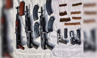 ಗಡಿಯಲ್ಲಿ ಎಕೆ-47 ರೈಫಲ್‌ಗಳು, ಪಿಸ್ತೂಲ್‌ಗಳು, ಮದ್ದುಗುಂಡುಗಳು ಪತ್ತೆ