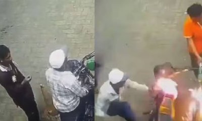 ಸಿಗರೇಟ್ ಸೇದಿ ಪೆಟ್ರೋಲ್ ಬಂಕ್‌ಗೆ ಬೆಂಕಿ ಹಚ್ಚಿದ ಯುವಕ: ಭಯಾನಕ ವಿಡಿಯೊ!