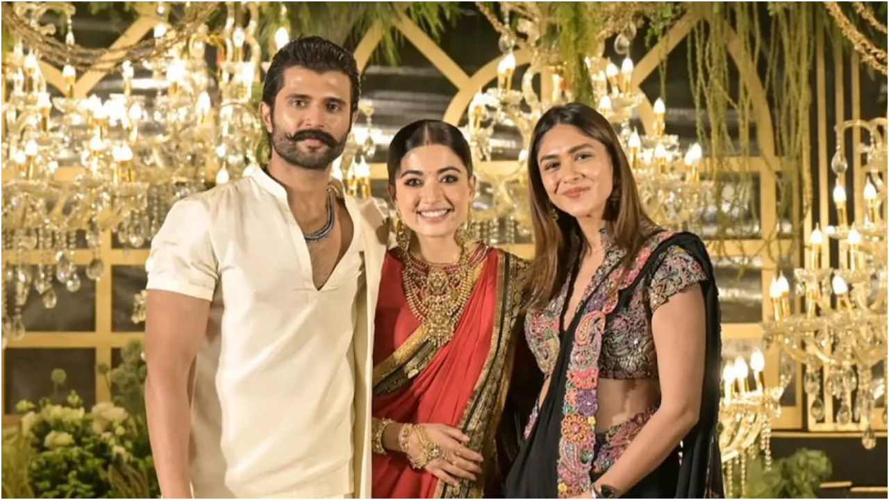 Photos: ರಶ್ಮಿಕಾ-ವಿಜಯ್ ದೇವರಕೊಂಡ ವೆಡ್ಡಿಂಗ್ ರಿಸೆಪ್ಷನ್; ಹೈದರಾಬಾದ್‌ನಲ್ಲಿ ನಡೆದ ಈ ಕಲರ್‌ಫುಲ್‌ ಸಮಾರಂಭಕ್ಕೆ ಯಾರೆಲ್ಲಾ ಬಂದಿದ್ರು? - Image 17