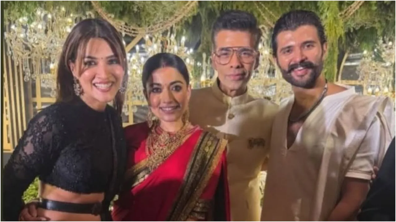 Photos: ರಶ್ಮಿಕಾ-ವಿಜಯ್ ದೇವರಕೊಂಡ ವೆಡ್ಡಿಂಗ್ ರಿಸೆಪ್ಷನ್; ಹೈದರಾಬಾದ್‌ನಲ್ಲಿ ನಡೆದ ಈ ಕಲರ್‌ಫುಲ್‌ ಸಮಾರಂಭಕ್ಕೆ ಯಾರೆಲ್ಲಾ ಬಂದಿದ್ರು? - Image 19