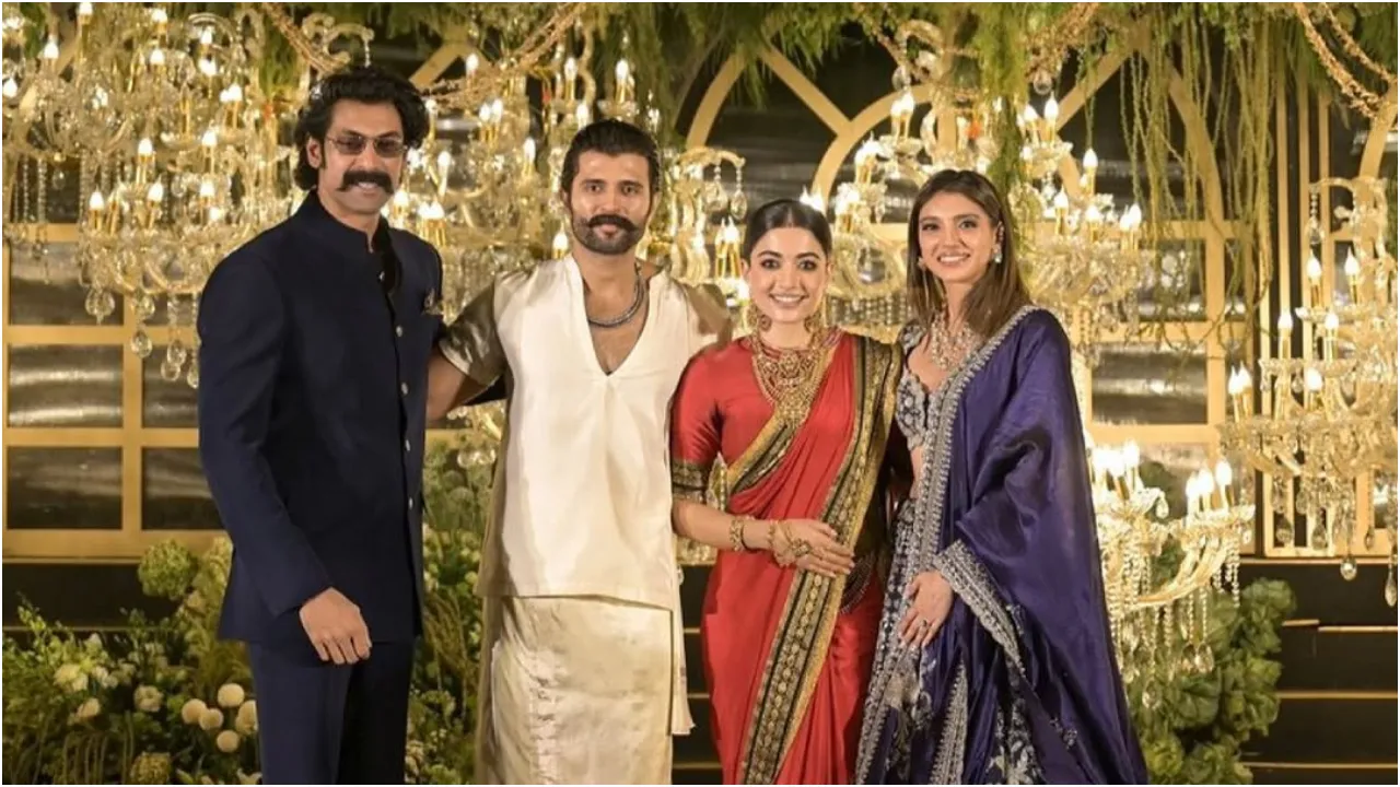 Photos: ರಶ್ಮಿಕಾ-ವಿಜಯ್ ದೇವರಕೊಂಡ ವೆಡ್ಡಿಂಗ್ ರಿಸೆಪ್ಷನ್; ಹೈದರಾಬಾದ್‌ನಲ್ಲಿ ನಡೆದ ಈ ಕಲರ್‌ಫುಲ್‌ ಸಮಾರಂಭಕ್ಕೆ ಯಾರೆಲ್ಲಾ ಬಂದಿದ್ರು? - Image 22