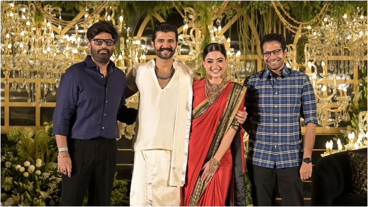 Photos: ರಶ್ಮಿಕಾ-ವಿಜಯ್ ದೇವರಕೊಂಡ ವೆಡ್ಡಿಂಗ್ ರಿಸೆಪ್ಷನ್; ಹೈದರಾಬಾದ್‌ನಲ್ಲಿ ನಡೆದ ಈ ಕಲರ್‌ಫುಲ್‌ ಸಮಾರಂಭಕ್ಕೆ ಯಾರೆಲ್ಲಾ ಬಂದಿದ್ರು? - Image 5