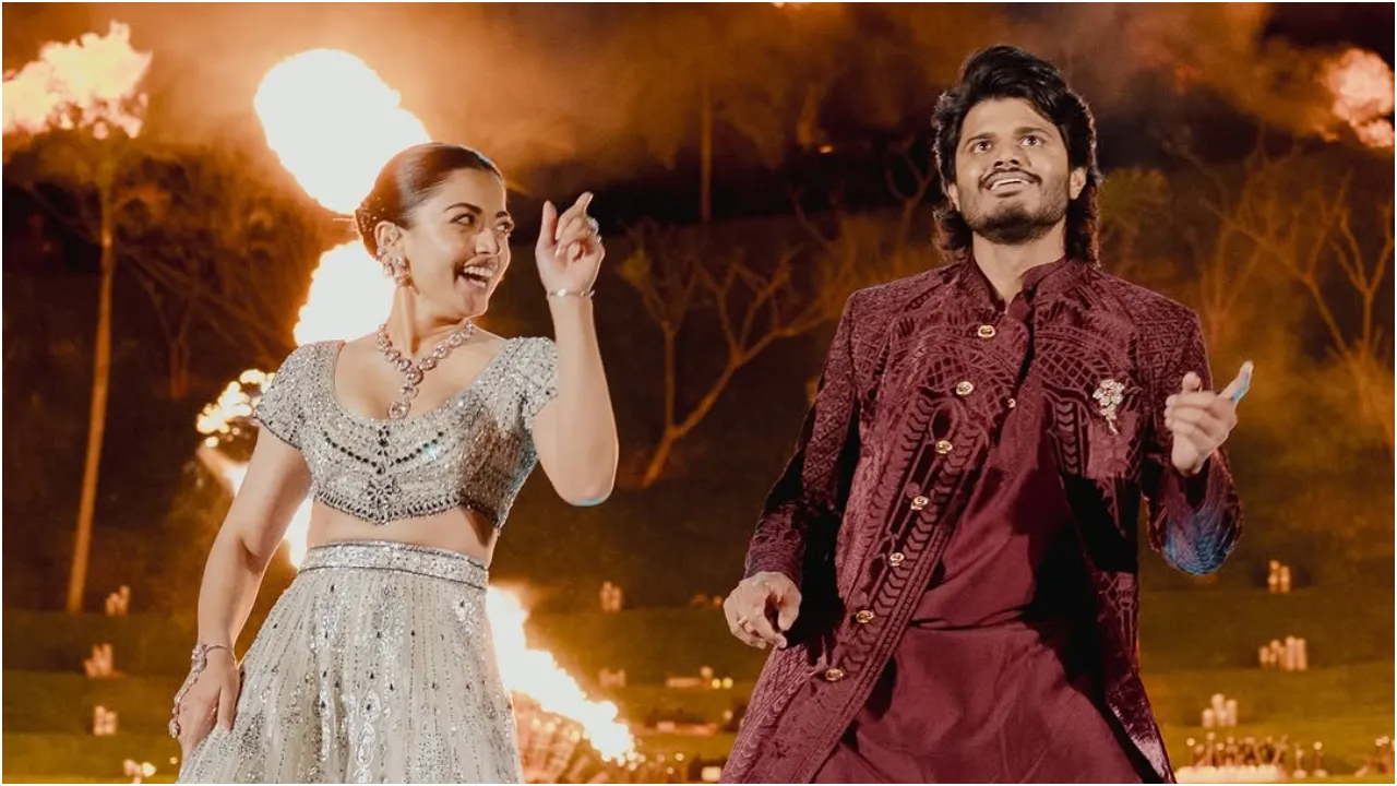 'ವಿರೋಶ್' ಸಂಗೀತ್ ಸಂಭ್ರಮದ ಫೋಟೋಗಳು ವೈರಲ್; ‌ʻಆ ರಾತ್ರಿ ನಮಗೆ ಮರೆಯಲಾಗದ ಮೋಜಿನ ಕ್ಷಣʼ ಎಂದ ರಶ್ಮಿಕಾ ಮಂದಣ್ಣ - Image 2