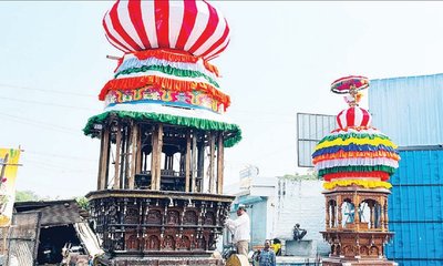 ಭತ್ತದ ನಾಡು ಗಂಗಾವತಿ ಜೋಡು ರಥೋತ್ಸವಕ್ಕೆ ಚಾಲನೆ