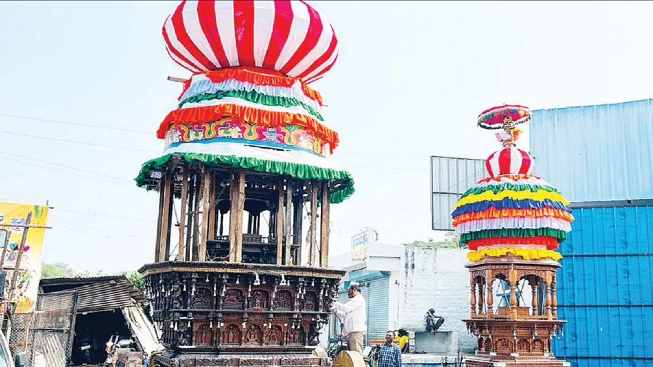 ಭತ್ತದ ನಾಡು ಗಂಗಾವತಿ ಜೋಡು ರಥೋತ್ಸವಕ್ಕೆ ಚಾಲನೆ