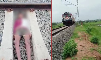ಹಳಿಗಳ ಮೇಲೆ ಮಲಗಿ ರೀಲ್ಸ್‌ ಶೂಟ್‌; ಯುವಕರ ಹುಚ್ಚಾಟದ ವಿಡಿಯೊ ವೈರಲ್‌
