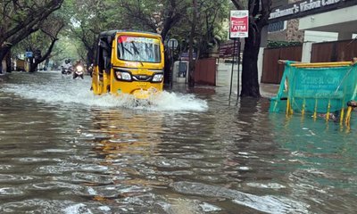 ಚೆನ್ನೈನಲ್ಲಿ ಭಾರಿ ಮಳೆ