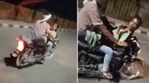 ಬೈಕ್‌ನಲ್ಲೇ ಜೋಡಿಯ ರೊಮ್ಯಾನ್ಸ್‌! ಶಾಕಿಂಗ್‌ ವಿಡಿಯೊ ವೈರಲ್‌