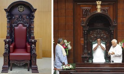 ಕರ್ನಾಟಕ ಸ್ಪೀಕರ್ ಕುರ್ಚಿಗೆ ಯುಪಿ ಸ್ಪೀಕರ್ ಕಣ್ಣು