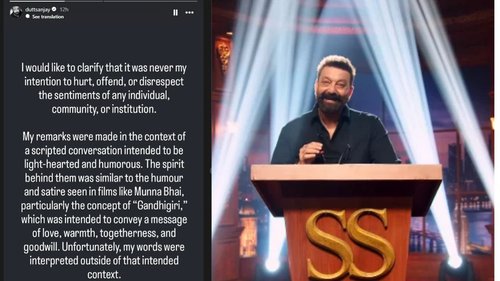 Sanjay Dutt clarifies after backlash