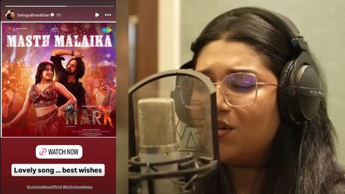 Salman Khan Praises Sanvi Sudeep's Mast Malaika Song from Mark Movie