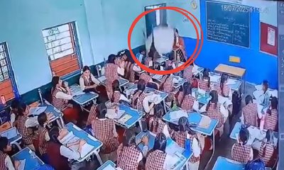 ಕ್ಲಾಸ್‌ ನಡೆಯುತ್ತಿರುವಾಗಲೇ ಕುಸಿದು ಬಿತ್ತು ಶಾಲೆಯ ಛಾವಣಿ