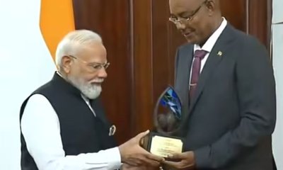 ಪ್ರಧಾನಿ ನರೇಂದ್ರ ಮೋದಿಗೆ  ಸೀಶೆಲ್ಸ್‌ನ ಅತ್ಯುನ್ನತ ಗೌರವ