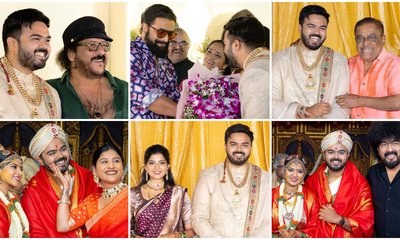 Photos: ಅನಿರುದ್ಧ ಶಾಸ್ತ್ರಿ ರಿಸೆಪ್ಷನ್‌ನಲ್ಲಿ ಸ್ಯಾಂಡಲ್‌ವುಡ್‌ ತಾರೆಯರು