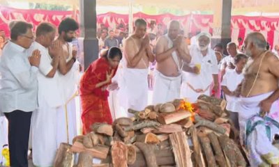 ಭೈರಪ್ಪ ಚಿತೆಗೆ ಜೊತೆಯಾಗಿ ಅಗ್ನಿಸ್ಪರ್ಶ ಮಾಡಿದ ಮಕ್ಕಳು, ಸಹನಾ ವಿಜಯಕುಮಾರ್‌