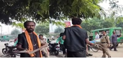 ಮಹಿಳಾ ಪೊಲೀಸ್ ಮೇಲೆ ಸರ್ಪವನ್ನೆಸೆದ ಹಾವಾಡಿಗ