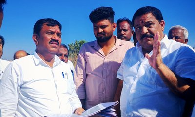 ಕ್ರೀಡಾಂಗಣ ನಿರ್ಮಾಣಕ್ಕೆ ಮಂಜೂರು ಮಾಡಿದ ಸ್ಥಳ ಪರಿಶೀಲನೆ ಮಾಡಿದ ಶಾಸಕ