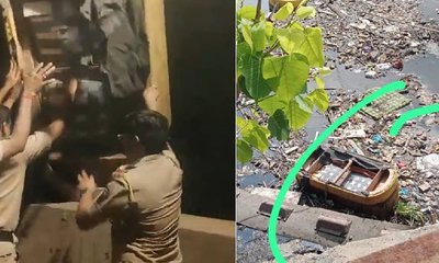 ನದಿಗೆ ಸೋಫಾ ಎಸೆದ ಪೋಲಿಸರು; ಕಾರಣವೇನು?