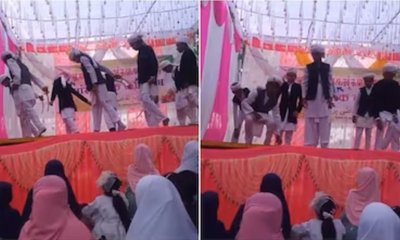 ಪಾಕಿಸ್ತಾನಿ ಮಿಲಿಟರಿ ಗೀತೆಗೆ ನೃತ್ಯ ಮಾಡಿದ ವಿದ್ಯಾರ್ಥಿಗಳು