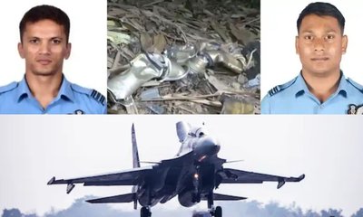 ಸುಖೋಯ್ ಜೆಟ್ ಪತನ: ಇಬ್ಬರು ಪೈಲೆಟ್ ಸಾವು