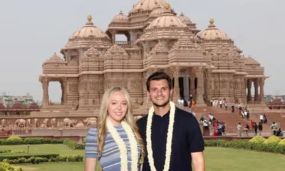 ಪತಿಯೊಂದಿಗೆ ಟ್ರಂಪ್ ಪುತ್ರಿ ಟಿಫಾನಿ ಭಾರತ ಪ್ರವಾಸ