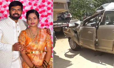 ಕಂಟೈನರ್‌ಗೆ ಕಾರು ಡಿಕ್ಕಿ, ಟೆಕ್ಕಿ ಸೇರಿ ಇಬ್ಬರು ಸಾವು