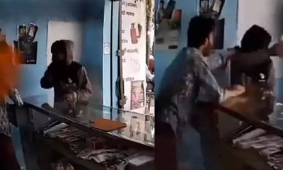 ಅಂಗಡಿ ಮಾಲೀಕನ ಕಣ್ಣಿಗೆ ಖಾರದ ಪುಡಿ ಎರಚಿ ರಾಬರಿ!