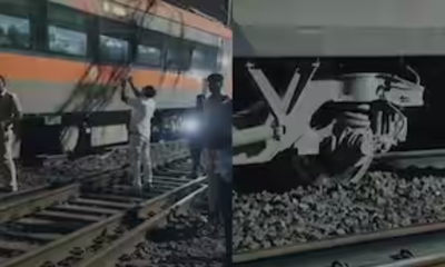 ಪುಣೆಯಲ್ಲಿ  ಹಳಿ ತಪ್ಪಿದ ರೈಲು