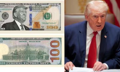 ಅಮೆರಿಕದ ಡಾಲರ್ ಬಿಲ್‌ಗಳ ಮೇಲೆ ಅಧ್ಯಕ್ಷ ಡೊನಾಲ್ಡ್ ಟ್ರಂಪ್ ಸಹಿ