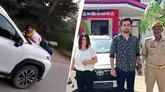 ಪತ್ನಿಯನ್ನೇ ಬಾನೆಟ್ ಮೇಲೆ ಎಳೆದೊಯ್ದು ಪತಿಯಿಂದ  ಕೊಲೆ ಯತ್ನ