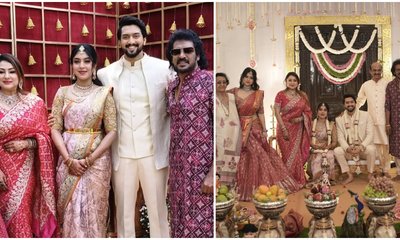 Photos: ಅದ್ದೂರಿಯಾಗಿ ನಡೆದ ಉಪೇಂದ್ರ ಅಣ್ಣನ ಮಗ ನಿರಂಜನ್ ನಿಶ್ಚಿತಾರ್ಥ