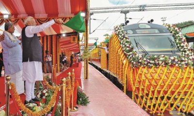 ನಾಲ್ಕು ಹೊಸ ವಂದೇ ಭಾರತ್ ರೈಲುಗಳಿಗೆ ಚಾಲನೆ