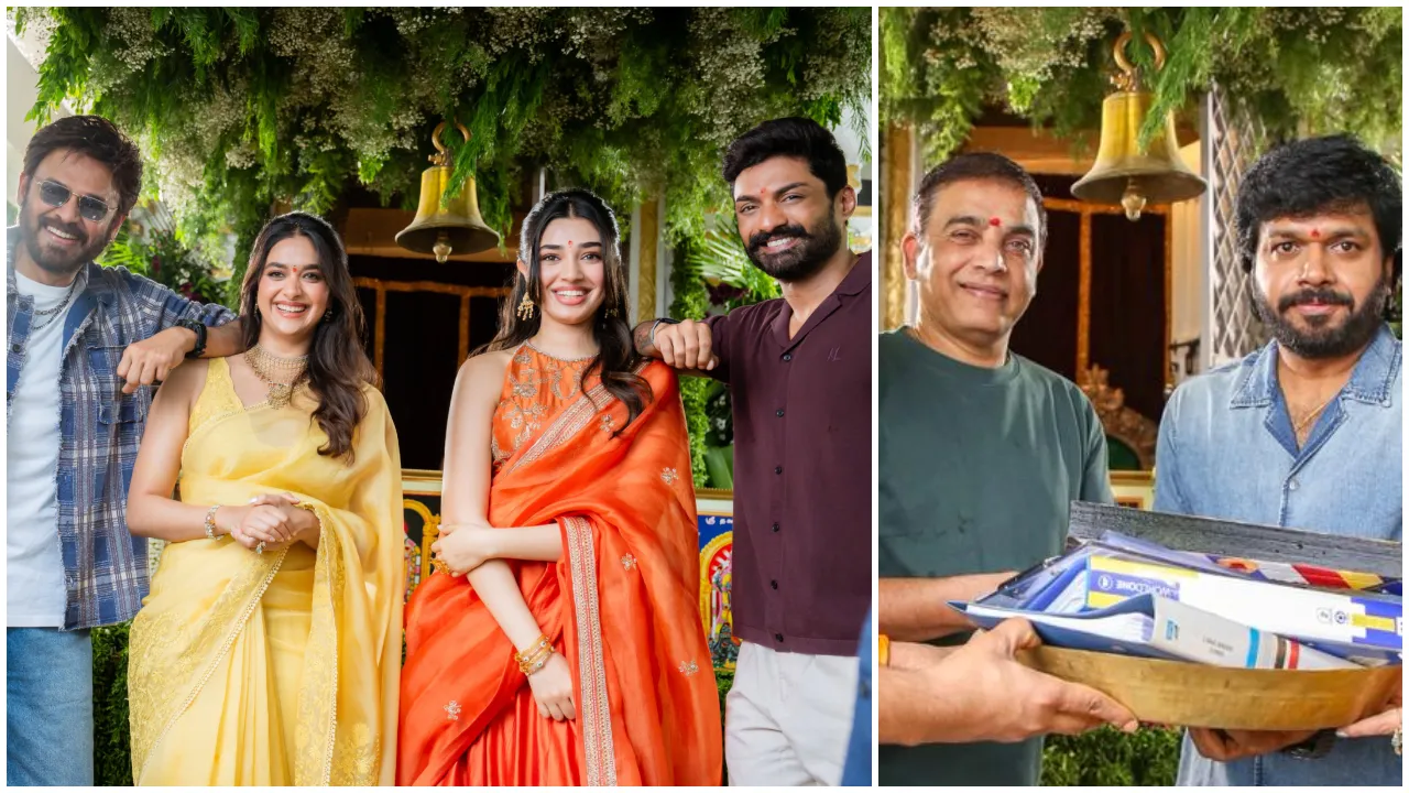 Photos: ʻವಿಕ್ಟರಿʼ ವೆಂಕಟೇಶ್ - ನಂದಮೂರಿ ಕಲ್ಯಾಣ್ ರಾಮ್ ಹೊಸ ಸಿನಿಮಾಗೆ ಮುಹೂರ್ತ; ನಾಯಕಿಯರಾಗಿ ಕೀರ್ತಿ‌ ಸುರೇಶ್ - ಕೃತಿ ಶೆಟ್ಟಿ