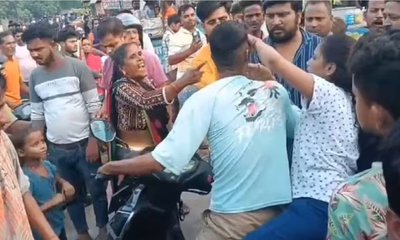 ಮಗ ಮತ್ತು ಆತನ ಪ್ರೇಯಸಿಗೆ ಚಪ್ಪಲಿಯಲ್ಲಿ ಹೊಡೆದ ತಾಯಿ